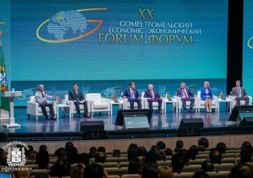 Глава администрации СЭЗ «Гомель-Ратон» сегодня принял участие в пленарном заседании XX Гомельского экономического форума