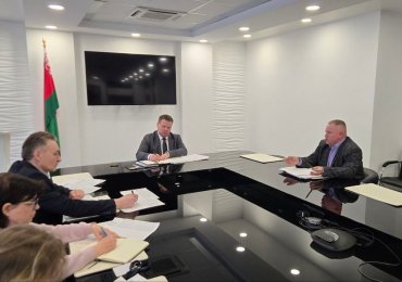 Сегодня глава администрации СЭЗ "Гомель-Ратон" Дмитрий Лебедь провел рабочие встречи с представителями резидентов СЭЗ